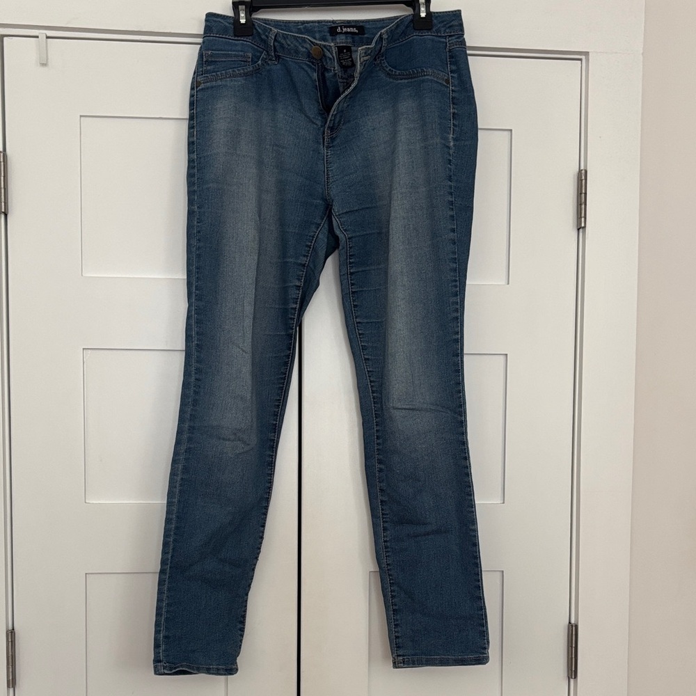 d. jeans Medium Blue Boot Cut Stretch Denim size 8